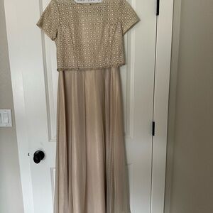Tahari Embellished Maxi Dress